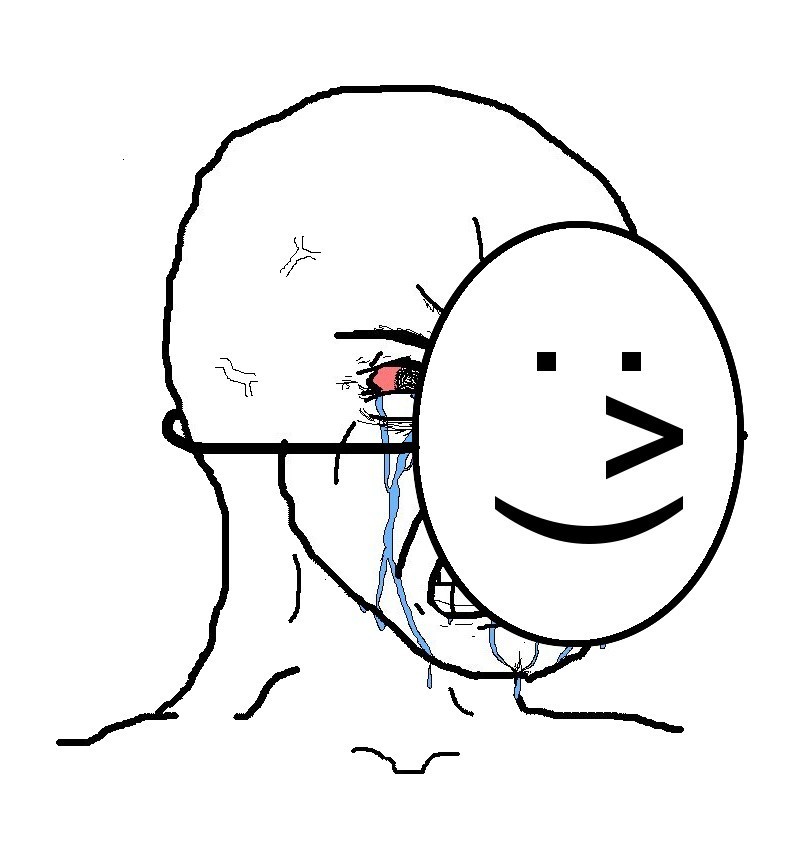 Pretending To Be Happy meme template
